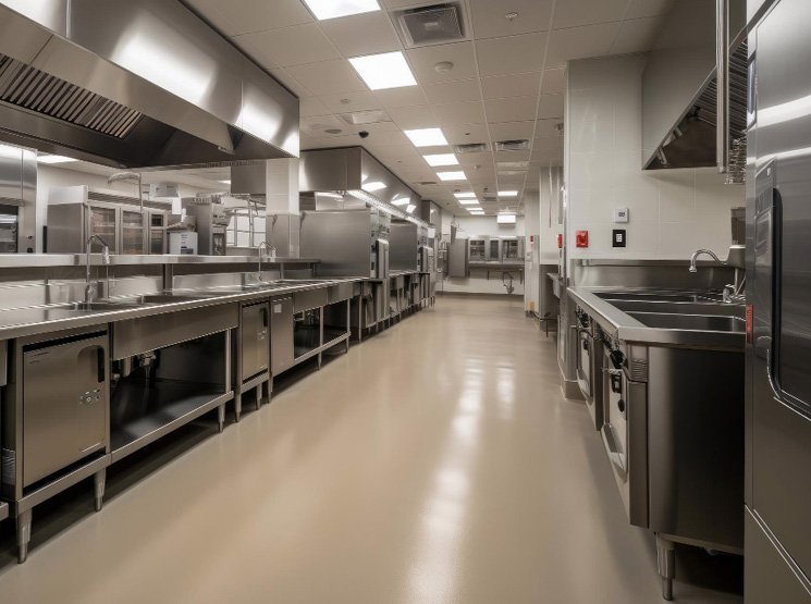 Smooth epoxy floors for commercial use in England