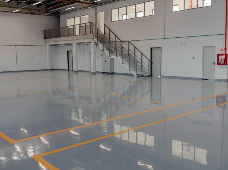 Anti slip epoxy floor coating for safer work areas in Formby and the rest of Merseyside Garage floor resurfacing with epoxy resin in Formby and the rest of Merseyside